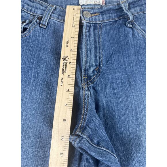 Levi's Women's 550 Relaxed Bootcut Jeans Blue Size 6 Short - Picture 4 of 8
